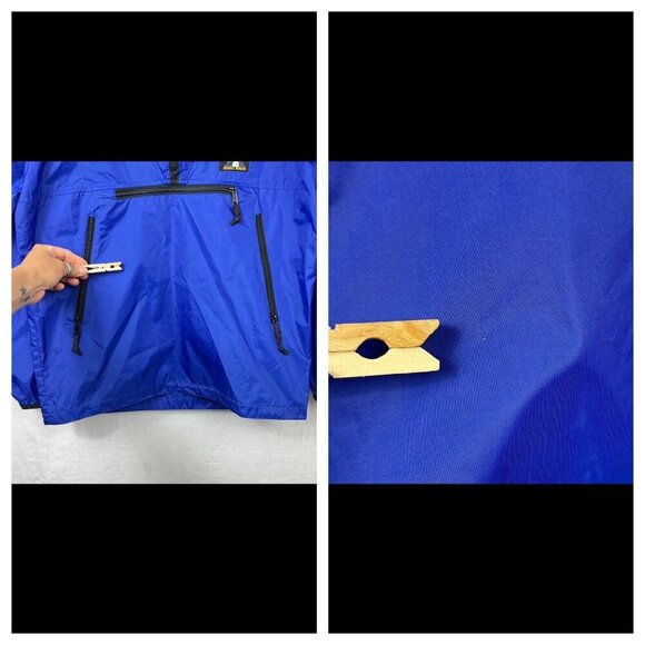 Vintage Sierra Designs Pullover Windbreaker Hoodie Mens M/L 1/2 Zip 90s Outdoor - Picture 12 of 12